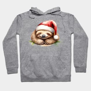 Christmas Sloth Sleeping Hoodie